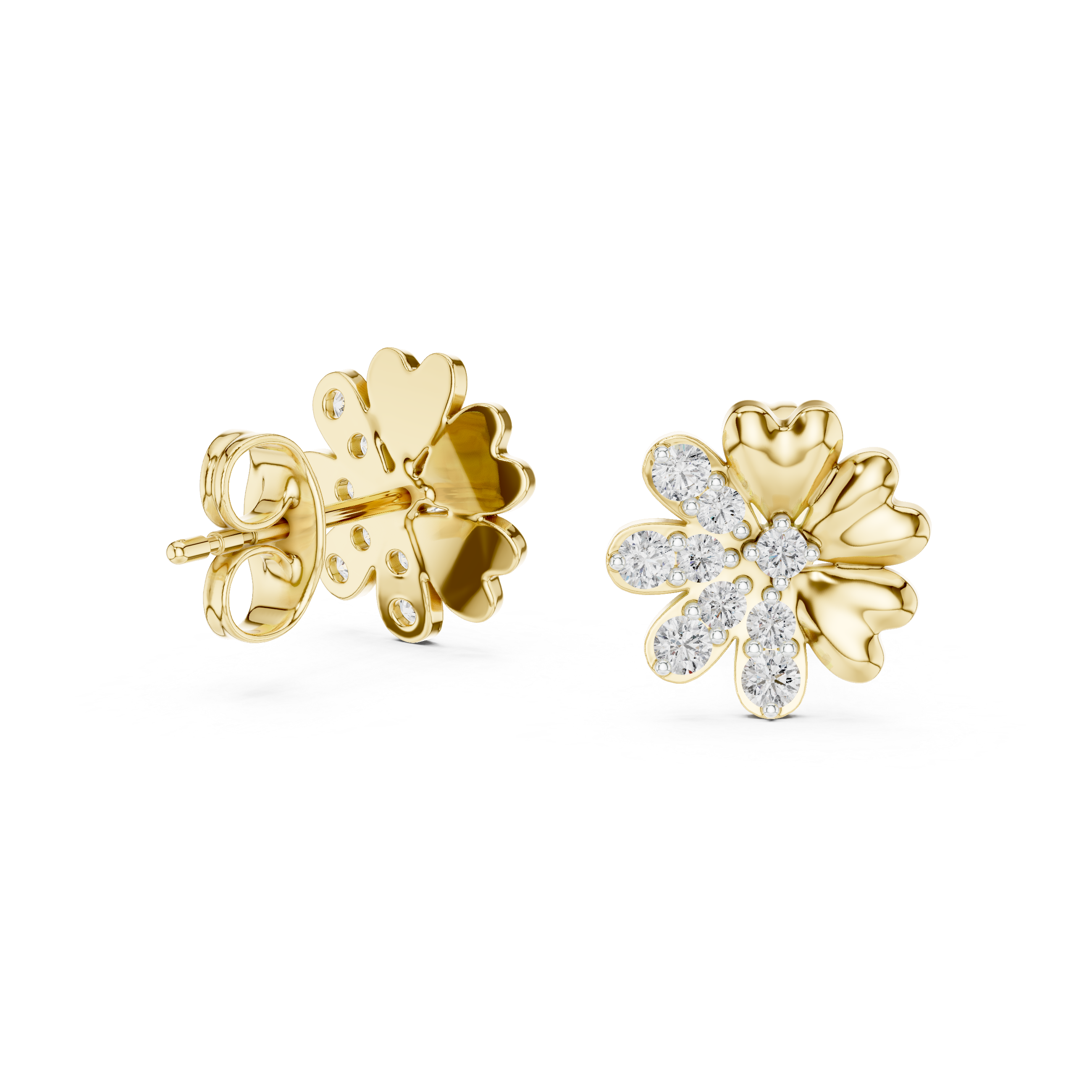 Soft Celebration, 9KT Gold Lab Grown Diamond Studs