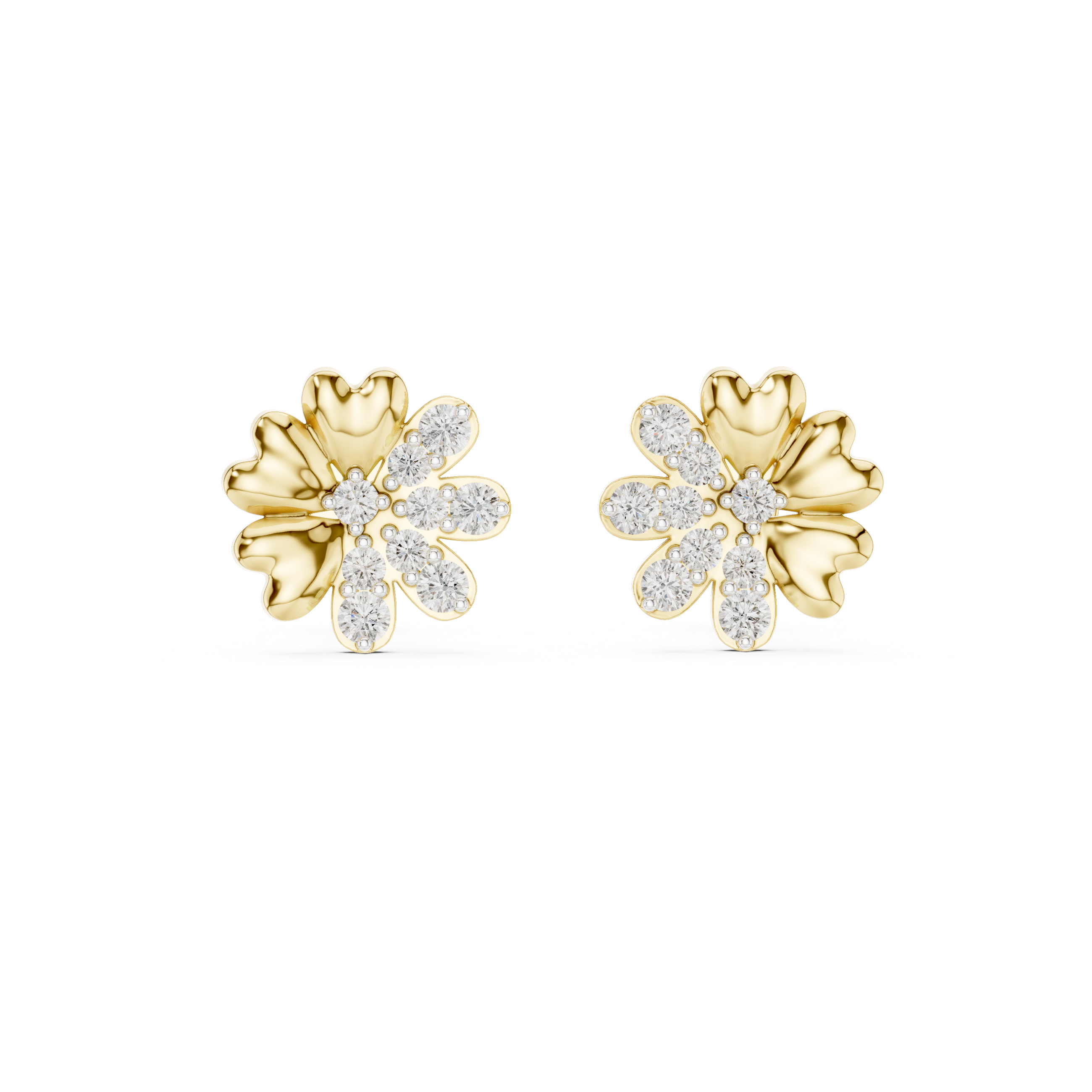Soft Celebration, 9KT Gold Lab Grown Diamond Studs