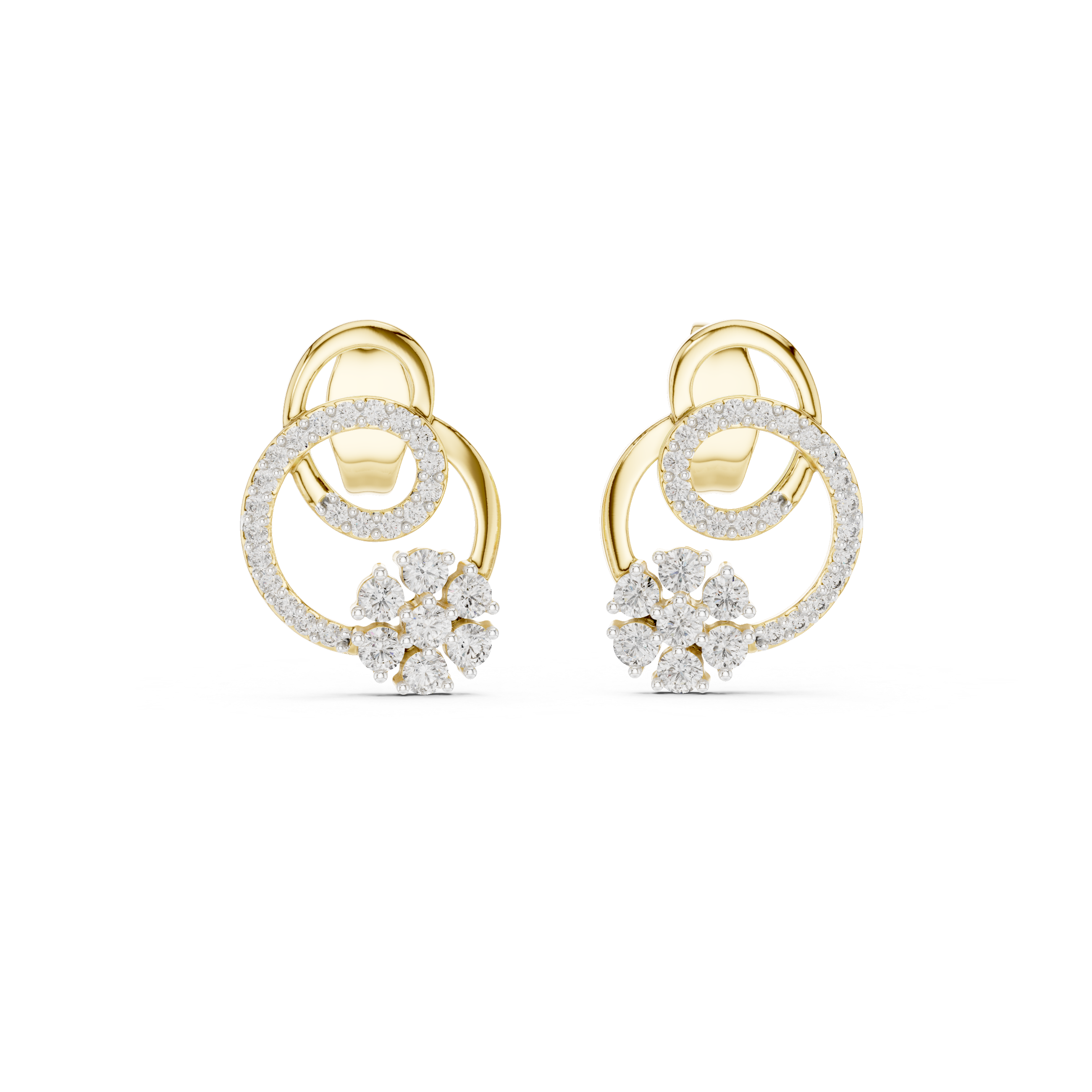 In Orbit, 9KT Gold Lab Grown Diamond Studs