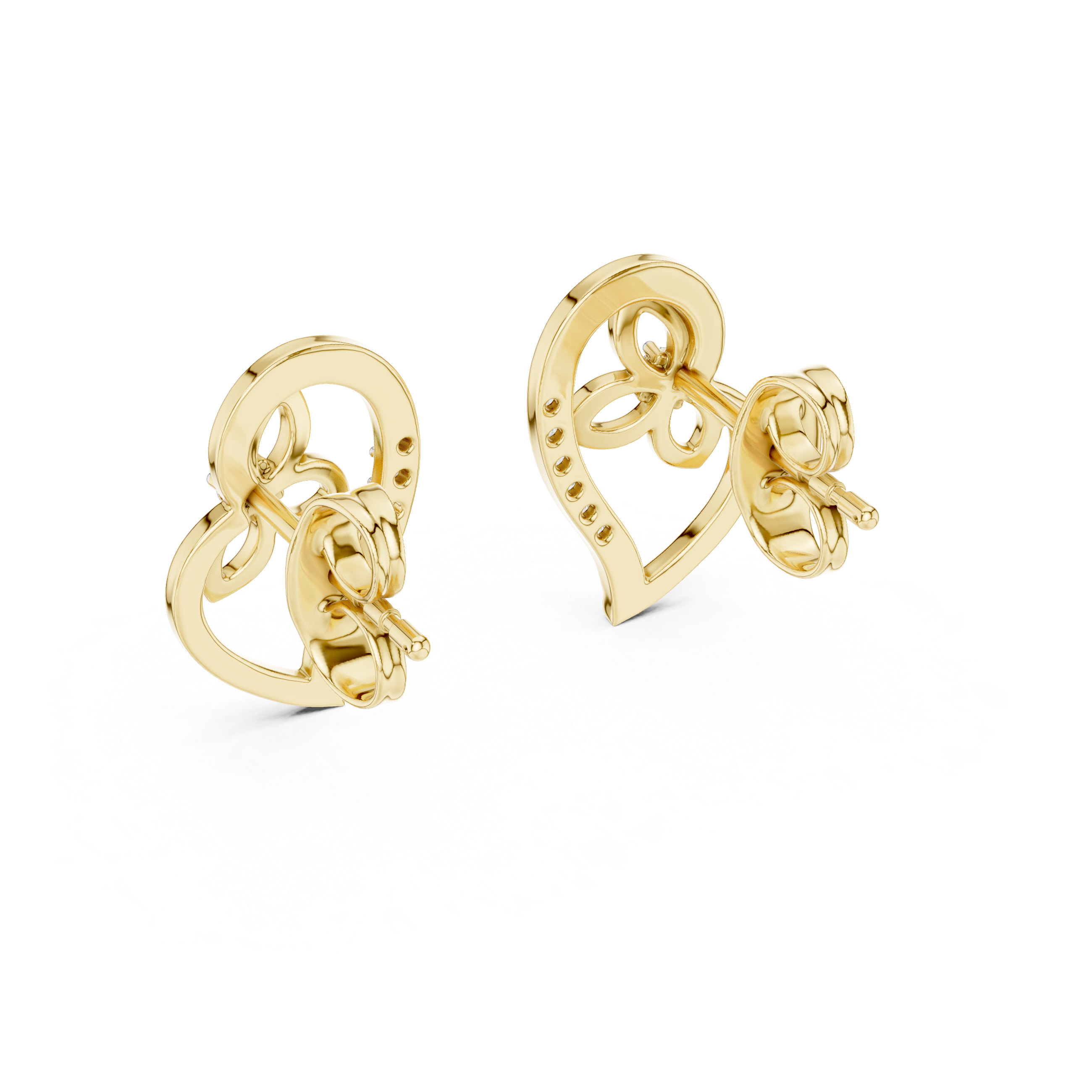 Intertwined, 9KT Gold Lab Grown Diamond Studs