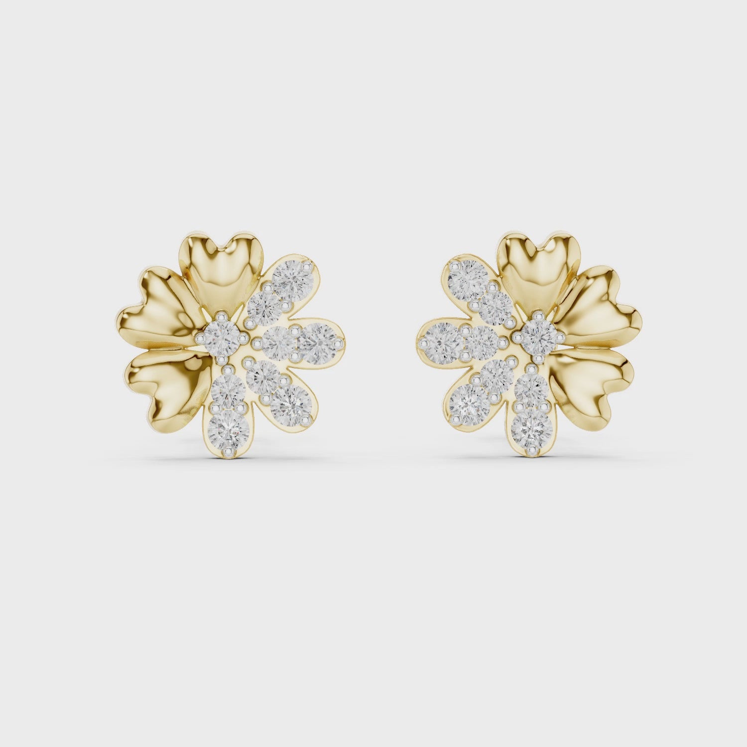 Soft Celebration, 9KT Gold Lab Grown Diamond Studs